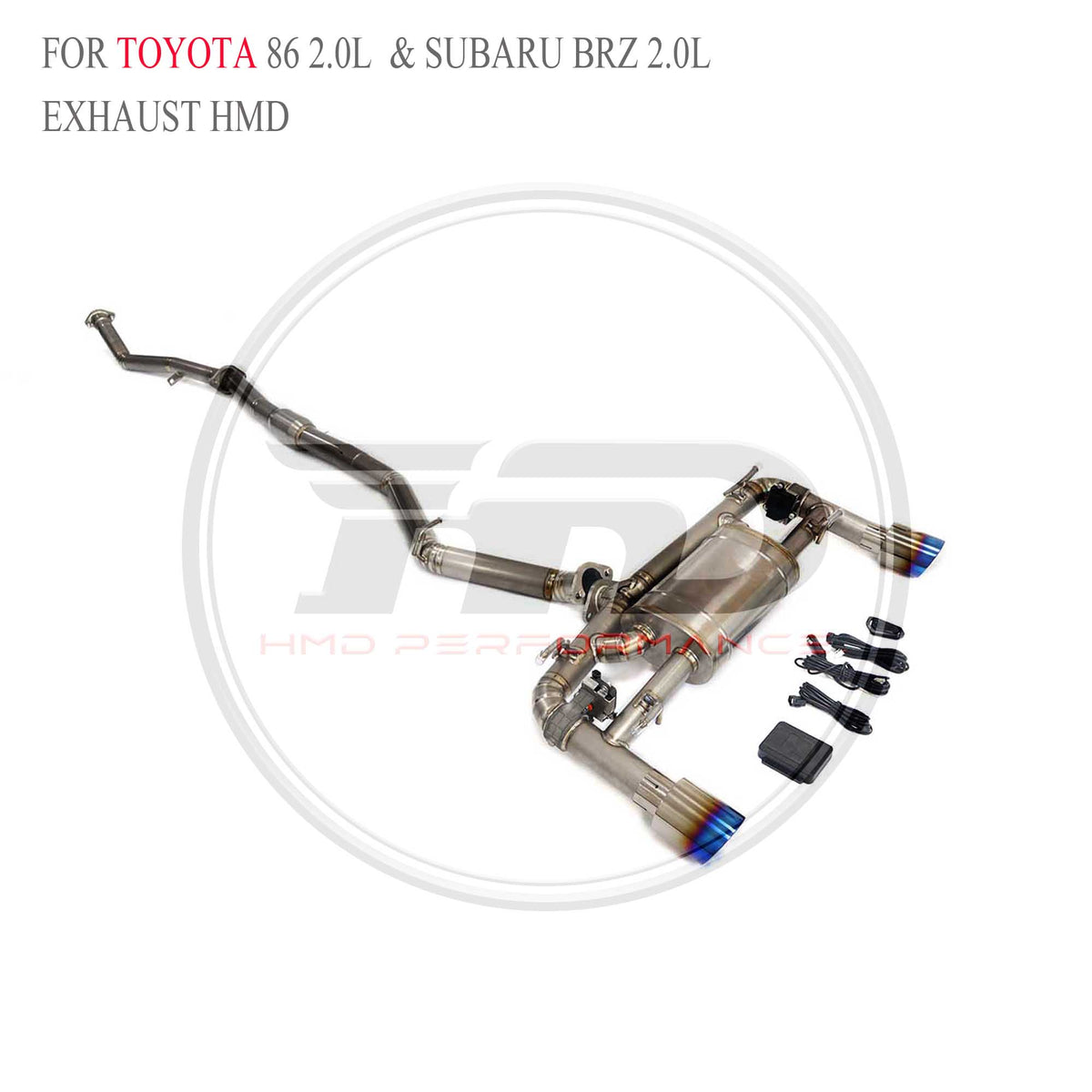 Toyota 86 2.0L & BRZ 2.0L catback Titanium Sport Exhaust System - 3