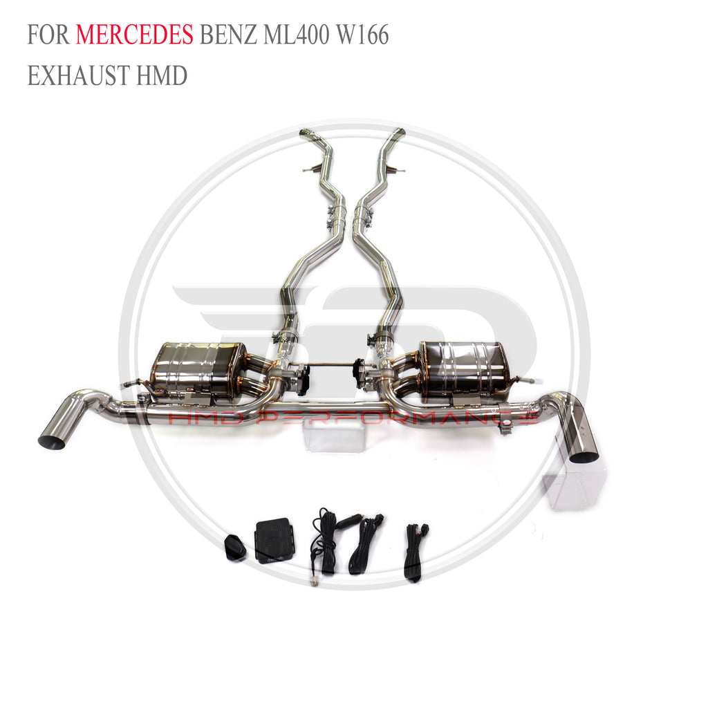 Mercedes-Benz ML400 W166 Valved Catback SUS304 Racing Grade Exhaust System - 2