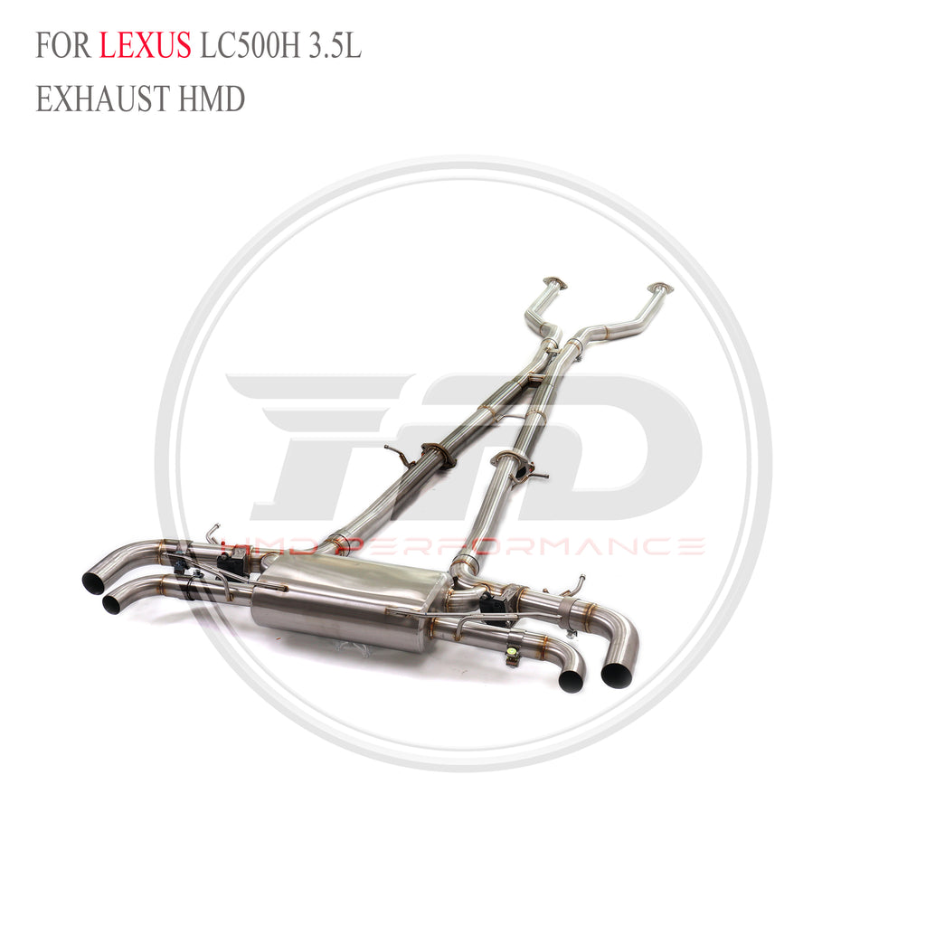 Lexus LC500h 3.5L catback SUS304 Valved Sport Exhaust System - 5