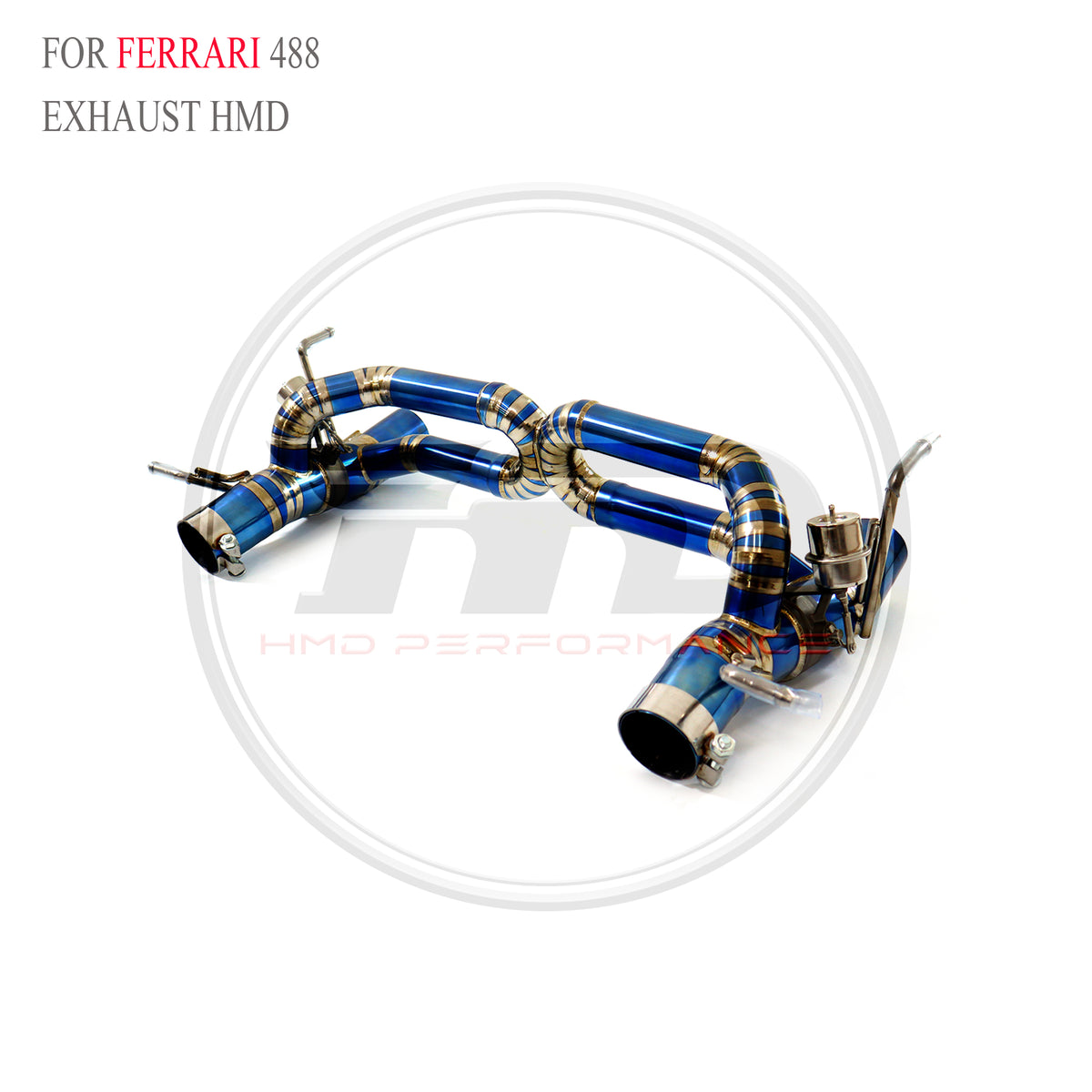 Ferrari 488 Valved Catback Titanium Racing Grade Exhaust System - 2