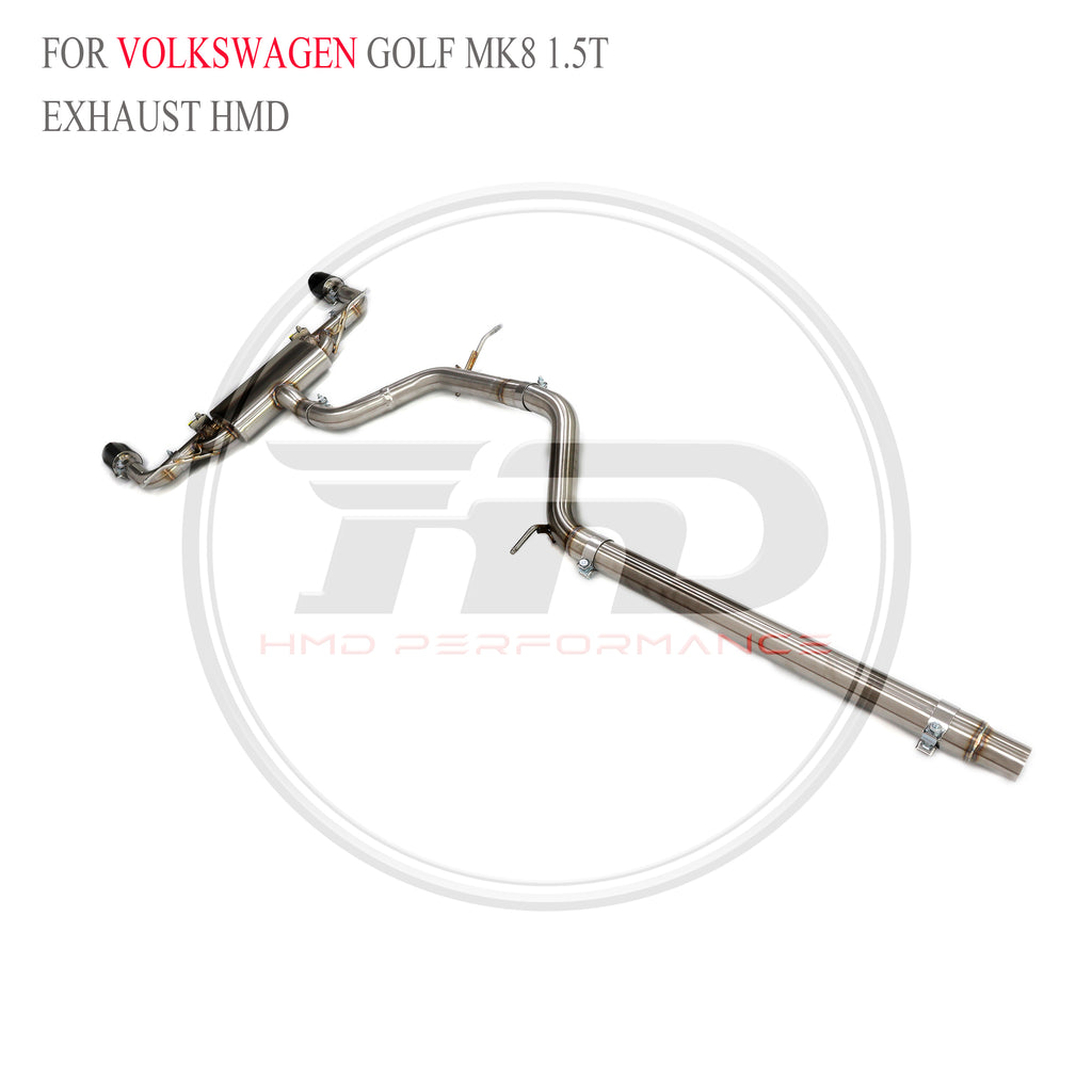 Volkswagen Golf MK8 1.5T catback SUS304 Valved Sport Exhaust System - 6