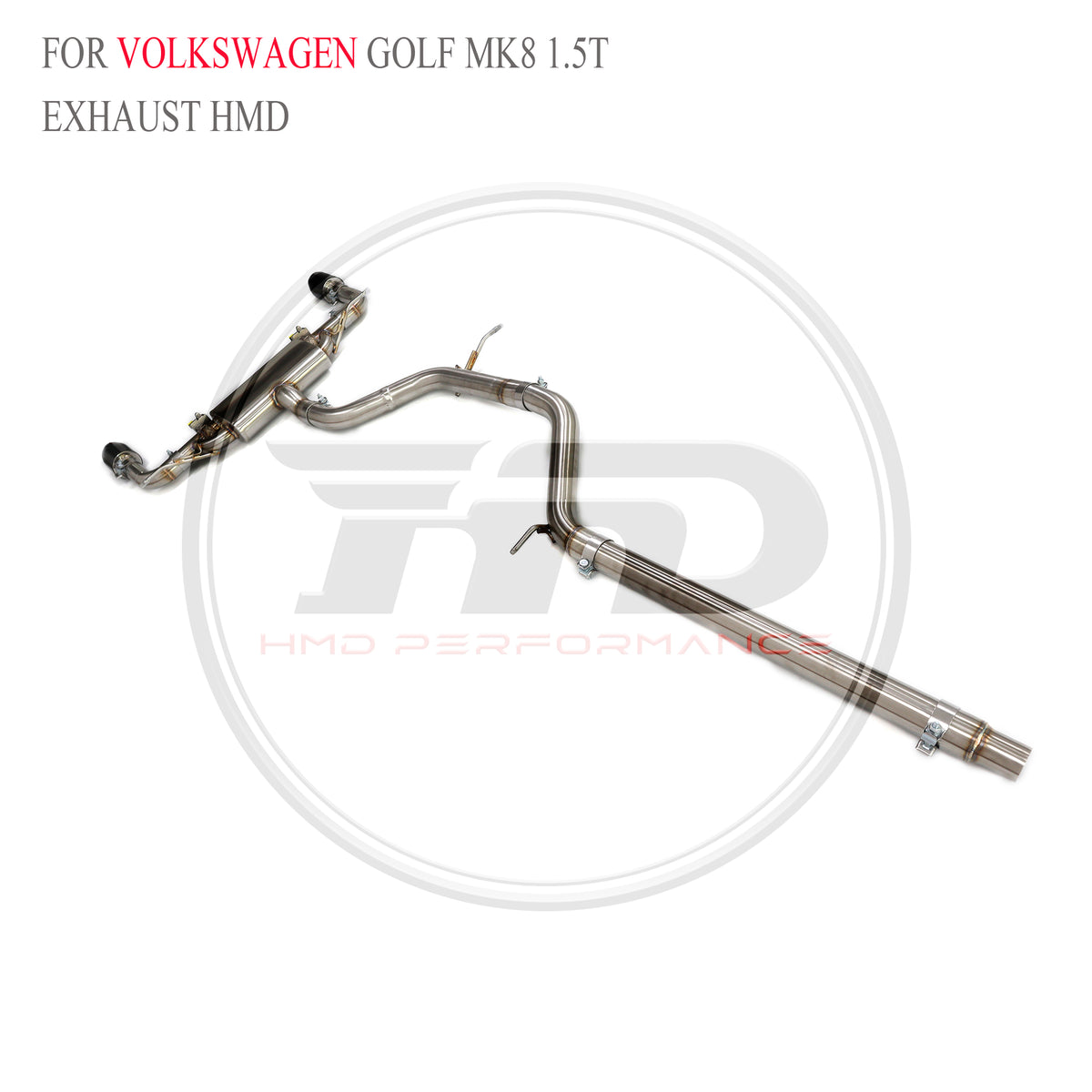 Volkswagen Golf MK8 1.5T catback SUS304 Valved Sport Exhaust System - 6