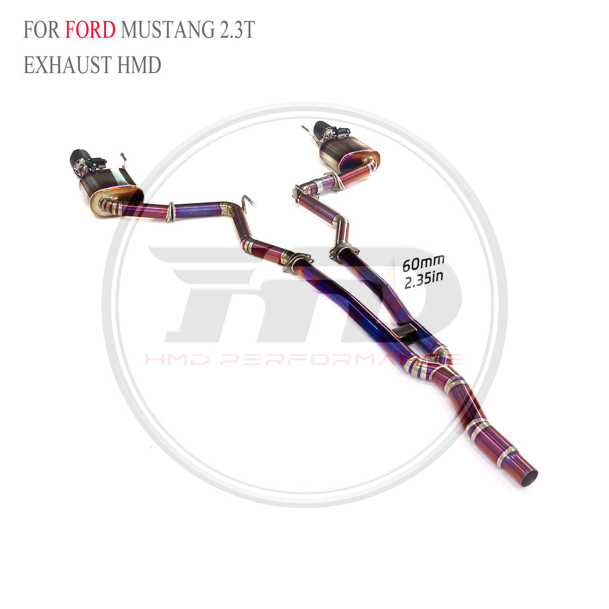 Ford Mustang 2.3T Valved Catback Titanium Racing Grade Exhaust System - 6
