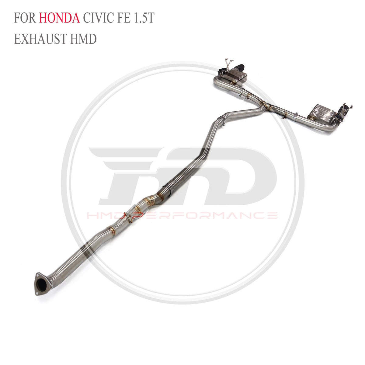 Honda Civic FE 1.5T catback SUS304 Racing Grade Exhaust System - 4