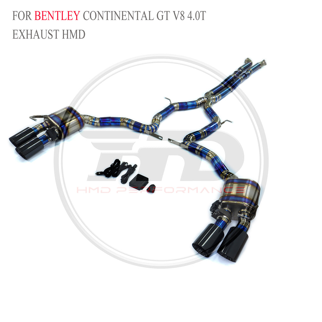 Bentley Continental GT V8 4.0T 2022 catback Titanium Valved Sport Exhaust System - 4