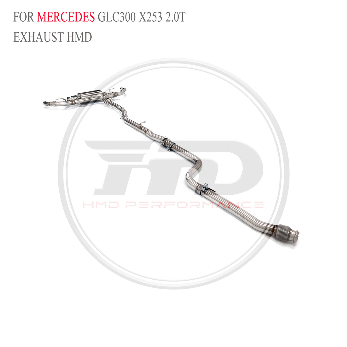Mercedes-Benz GLC300 X253 2.0T catback SUS304 Sport Exhaust System - 6