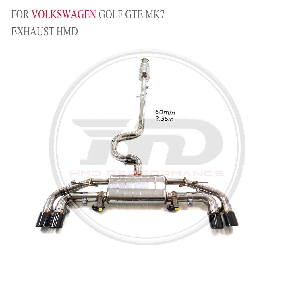 Volkswagen Golf GTE MK7 catback SUS304 Valved Sport Exhaust System - 3