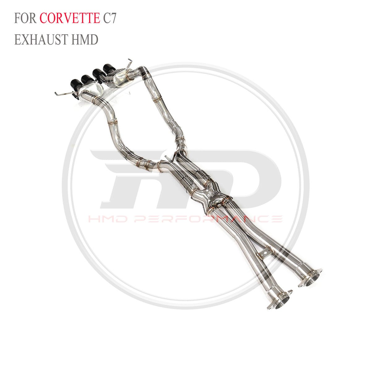 Corvette C7 catback SUS304 Valved Sport Exhaust System - 4