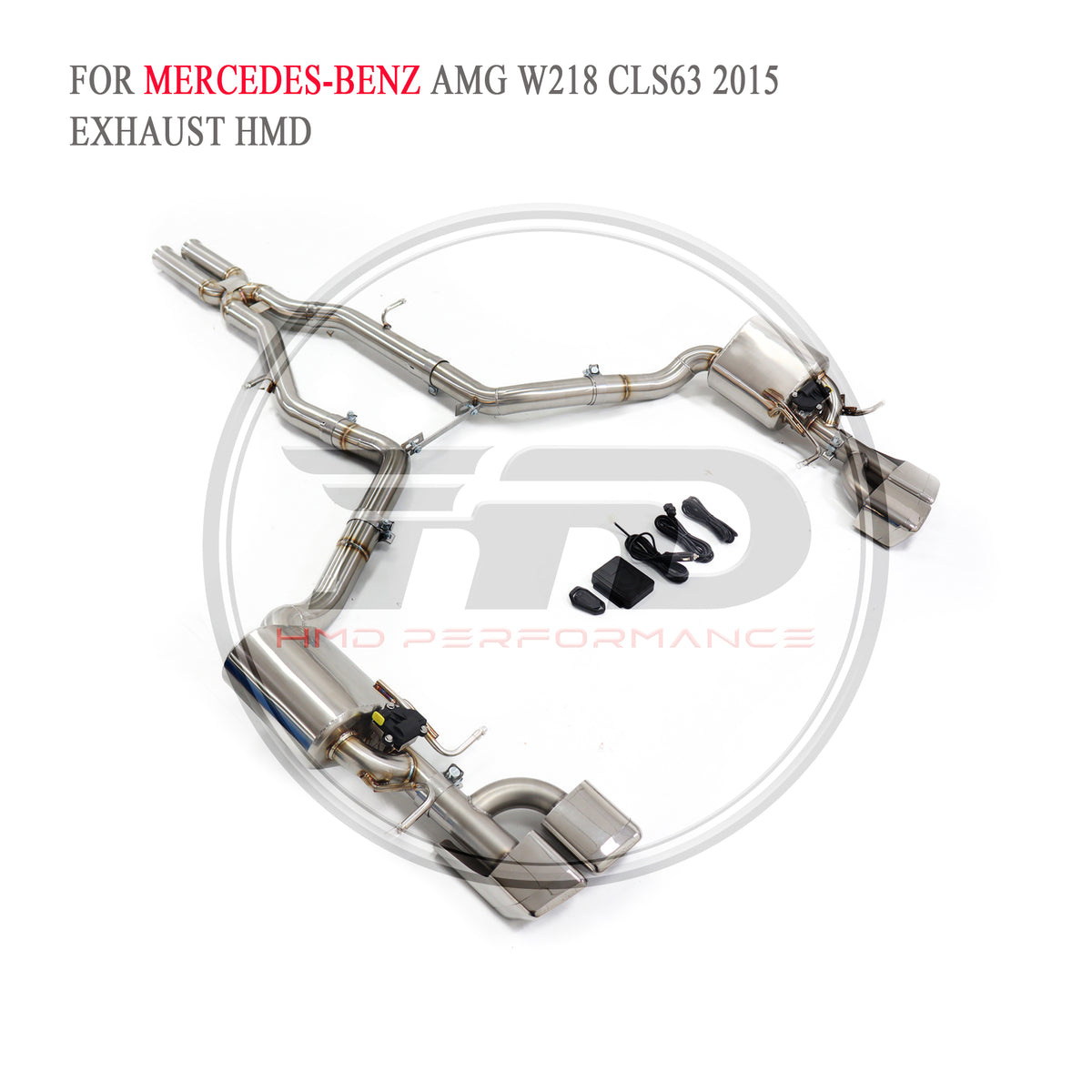 Mercedes-Benz CLS63 AMG W218 2015 Valved Catback SUS304 Racing Grade Exhaust System - 4
