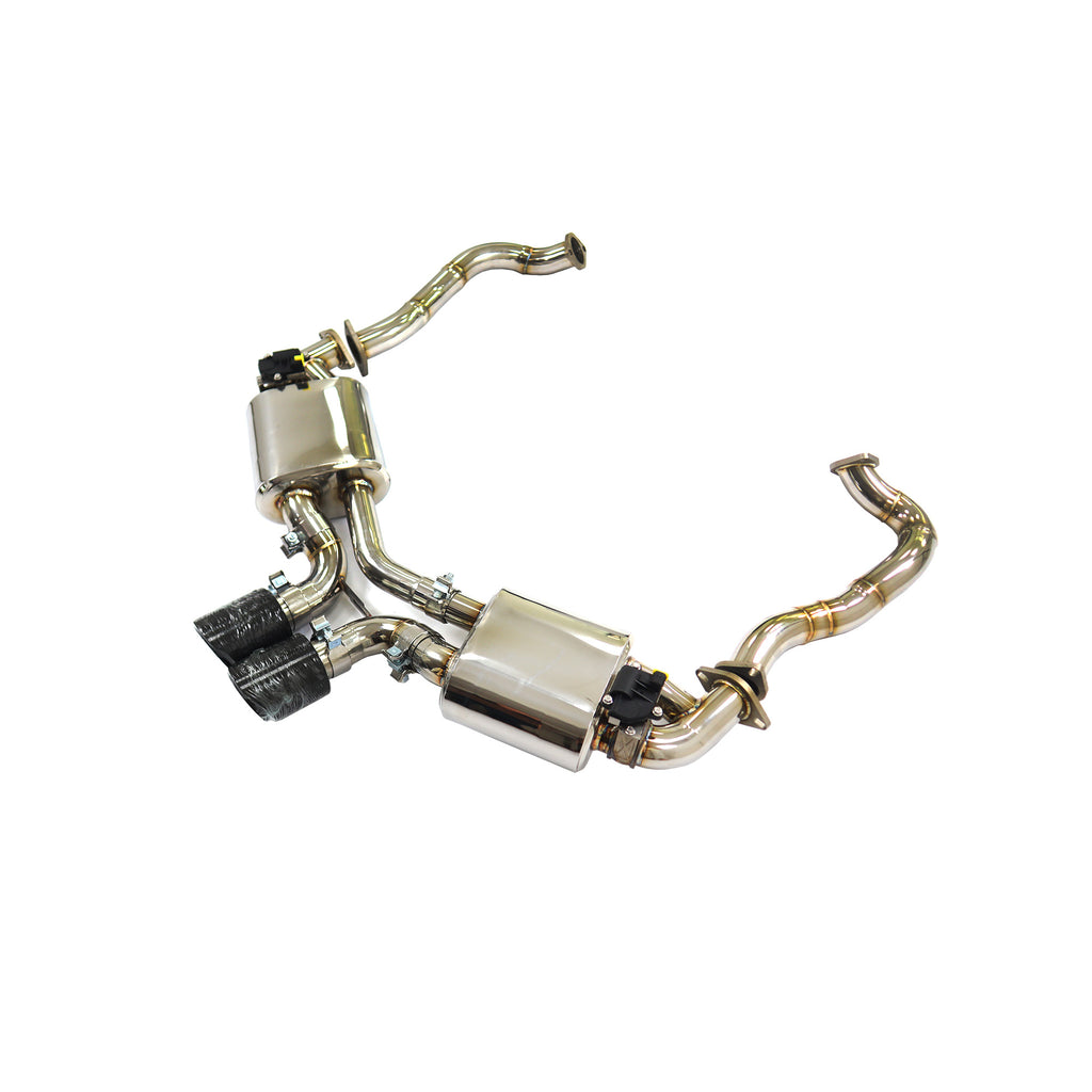 Porsche Cayman 981 3.4L Valved Axle-Back SUS304 Racing Grade Exhaust System - 1
