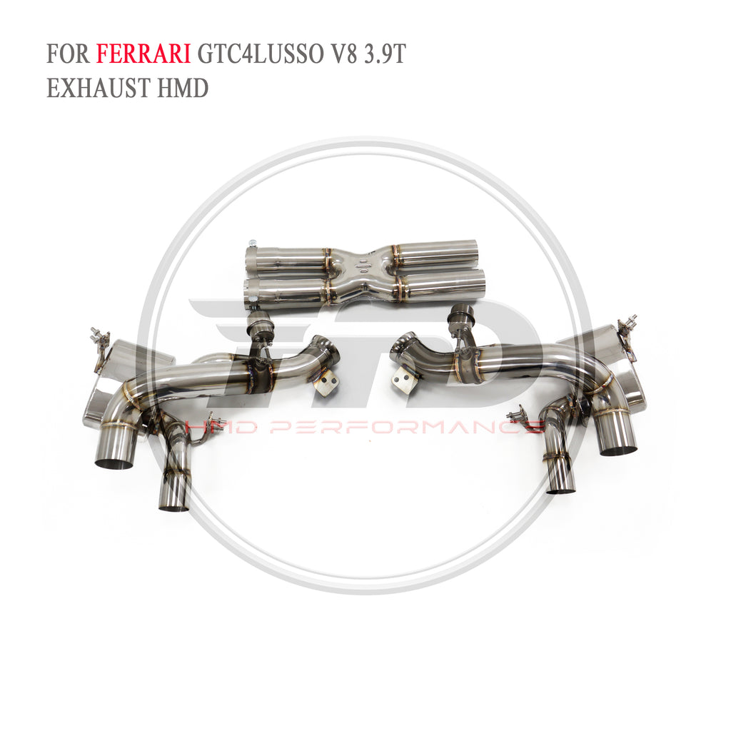 Ferrari GTC4Lusso V8 3.9T Valved Catback SUS304 Racing Grade Exhaust System - 2