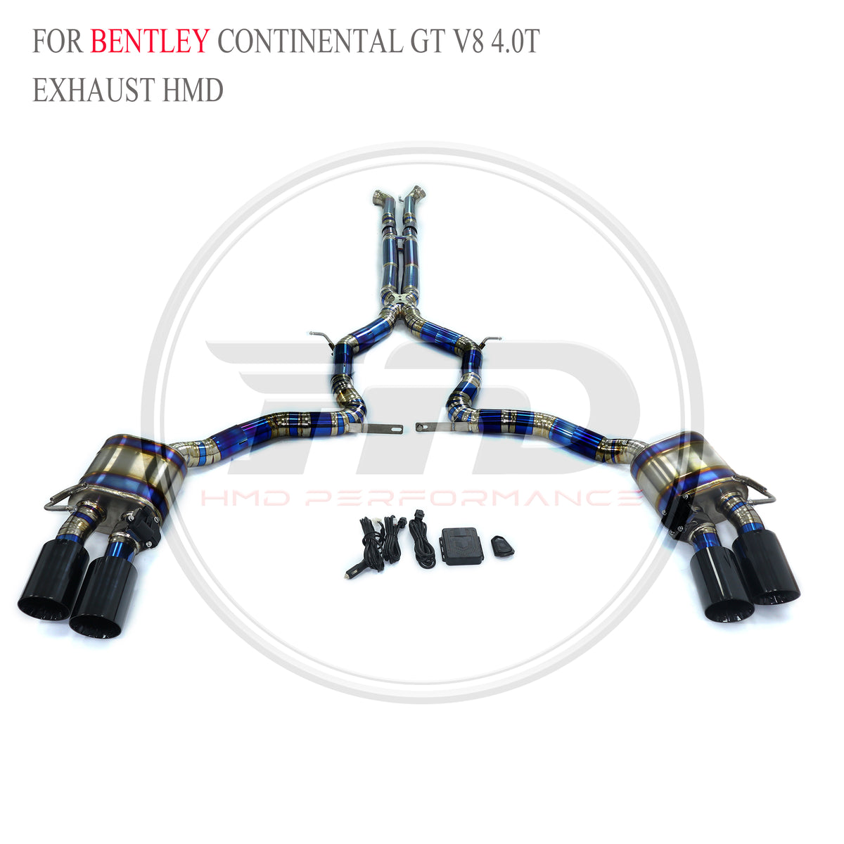 Bentley Continental GT V8 4.0T 2022 catback Titanium Valved Sport Exhaust System - 2