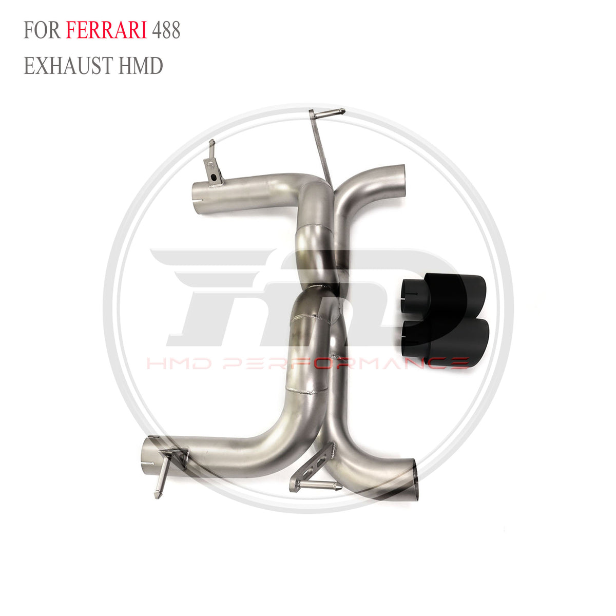 Ferrari 488 catback Straight Sport Exhaust System - 4