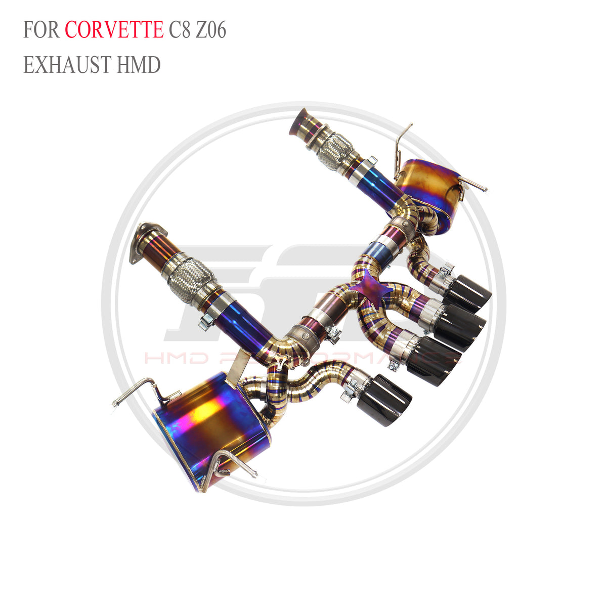Corvette C8 Z06 Valved Axle-Back Titanium Racing Grade Exhaust System - 5