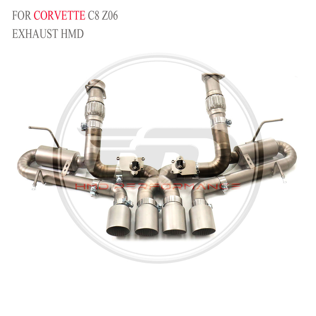 Corvette C8 Z06 catback Titanium Valved Sport Exhaust System - 3