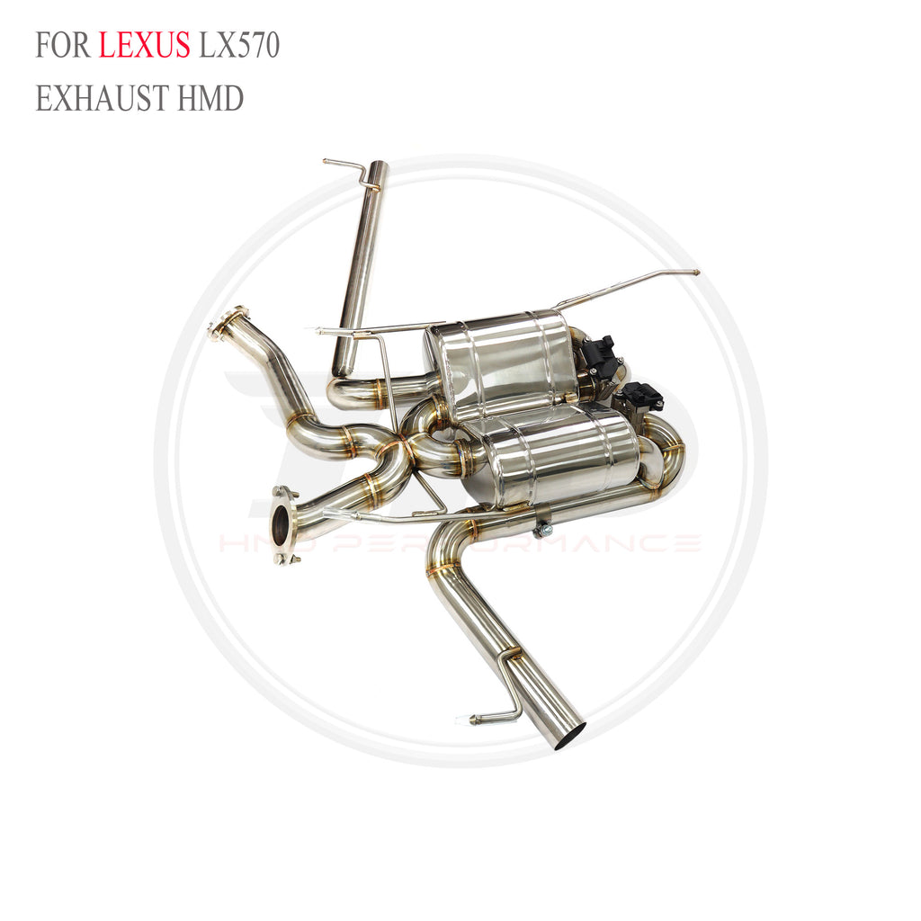 Lexus LX570 catback SUS304 Valved Sport Exhaust System - 4