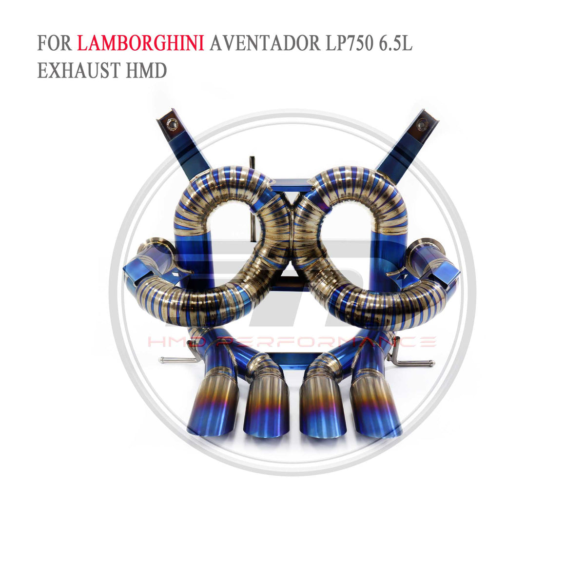 Lamborghini Aventador LP750 Straight Catback Titanium Racing Grade Exhaust System - 4