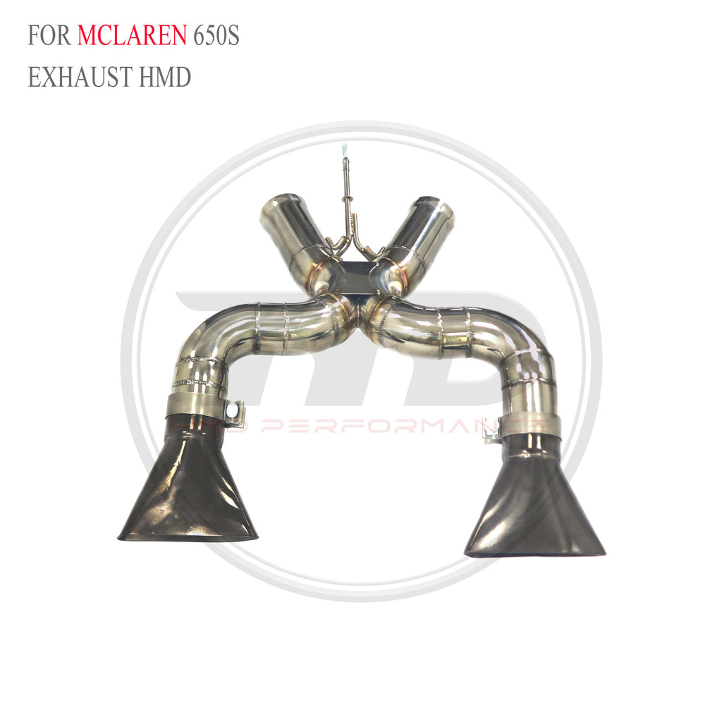 McLaren 650S Straight Axle-Back SUS304 Racing Grade Exhaust System - 4