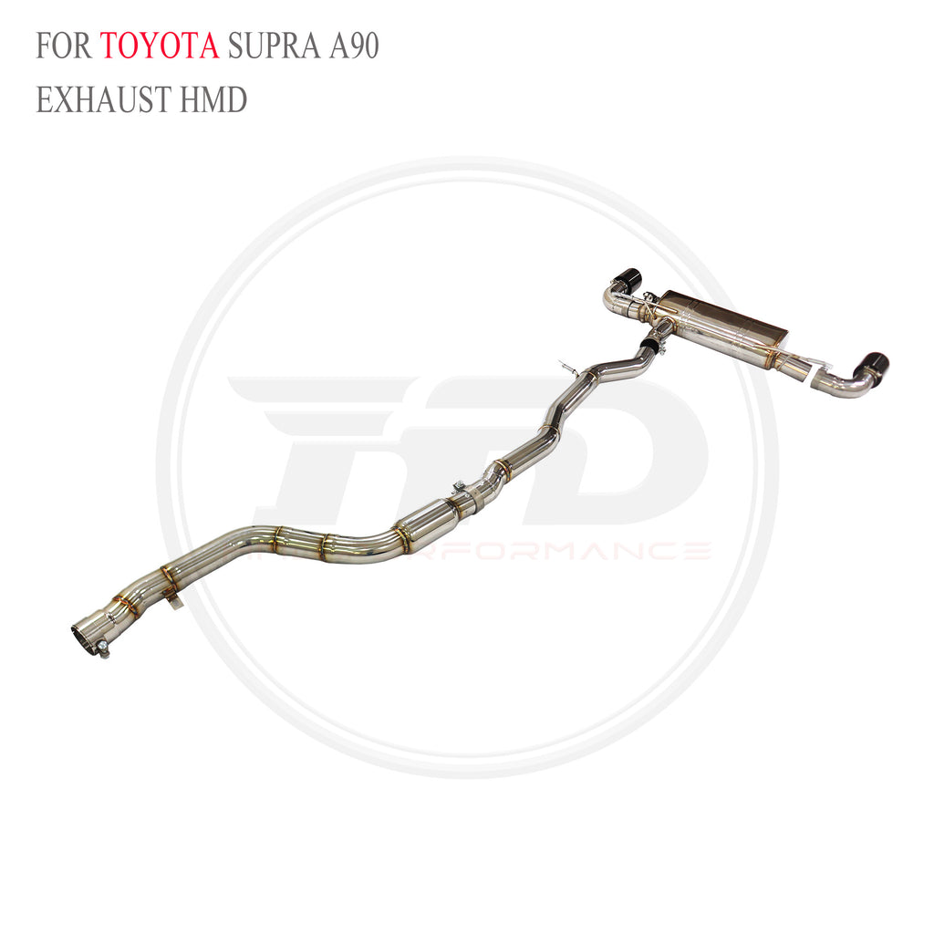 Toyota Supra A90 2.0T catback SUS304 Valved Sport Exhaust System - 4