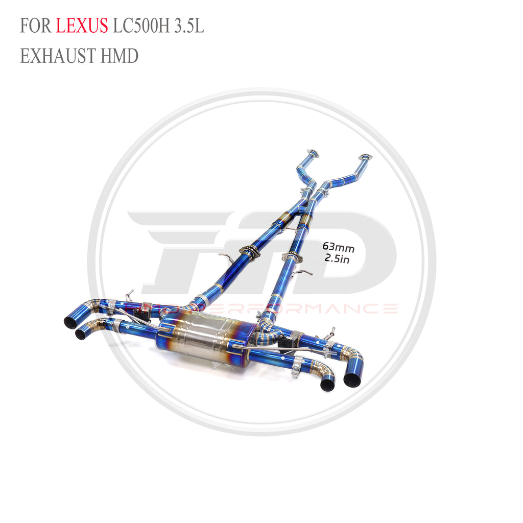 Lexus LC500h 3.5L Valved Catback Titanium Racing Grade Exhaust System - 3