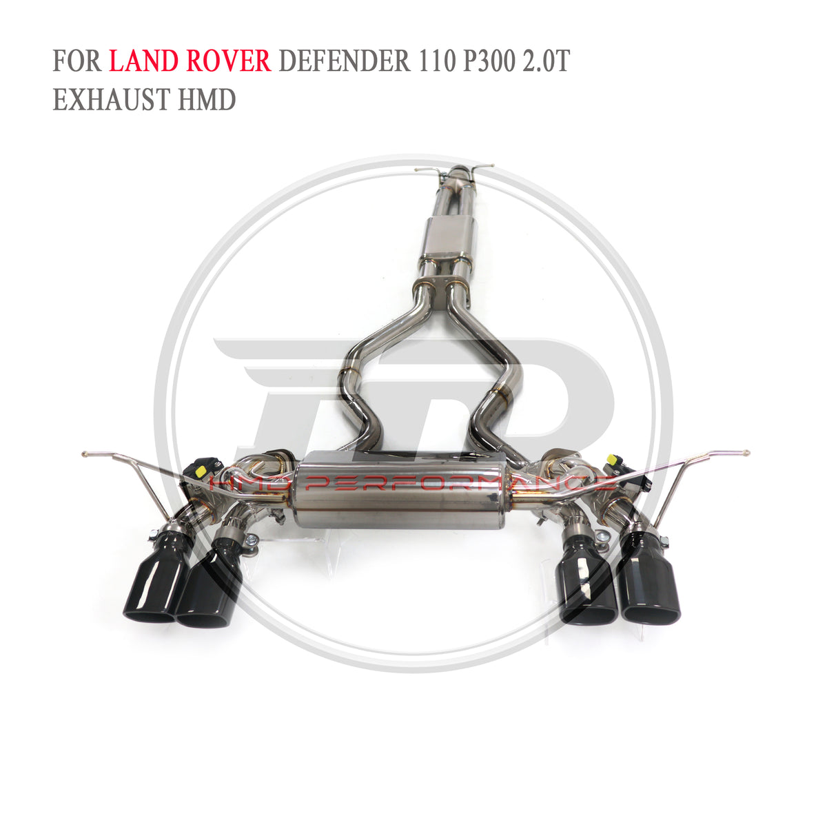 Land Rover Defender 110 P300 2.0T Valved Catback SUS304 Racing Grade Exhaust System - 3