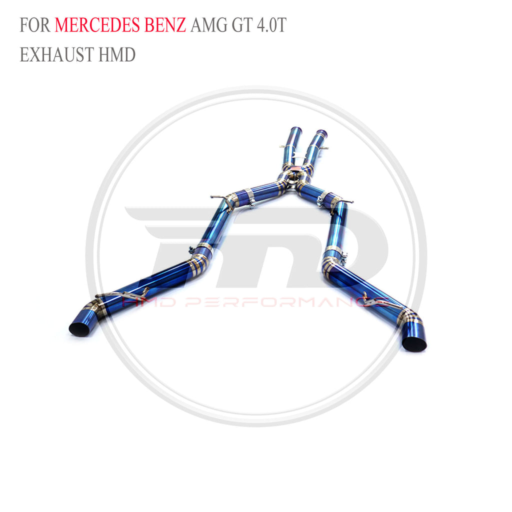Mercedes-Benz AMG GT 4.0T Straight Catback Titanium Racing Grade Exhaust System - 4