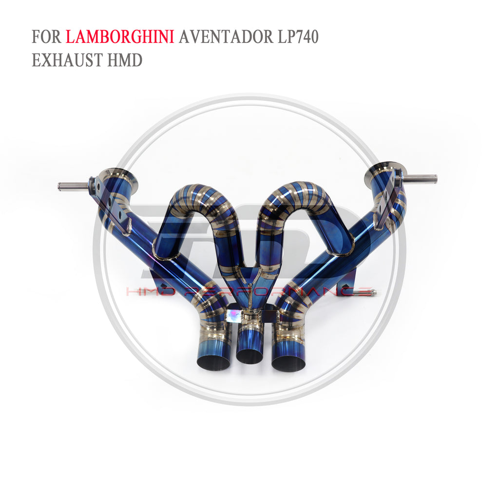 Lamborghini Aventador LP740-4 catback Titanium Straight Sport Exhaust System - 2