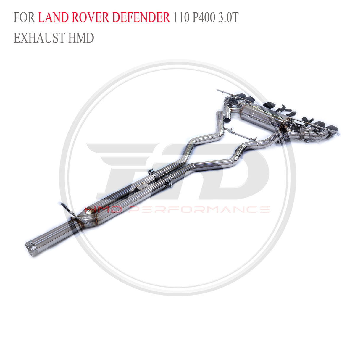 Land Rover Defender 110 P400 3.0T catback SUS304 Sport Exhaust System - 6