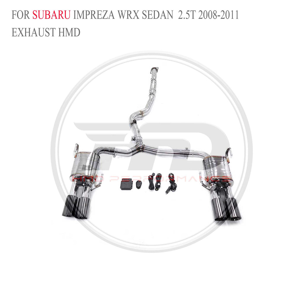 Subaru Impreza WRX Sedan 2.5T 2008-2011 catback SUS304 Sport Exhaust System - 2