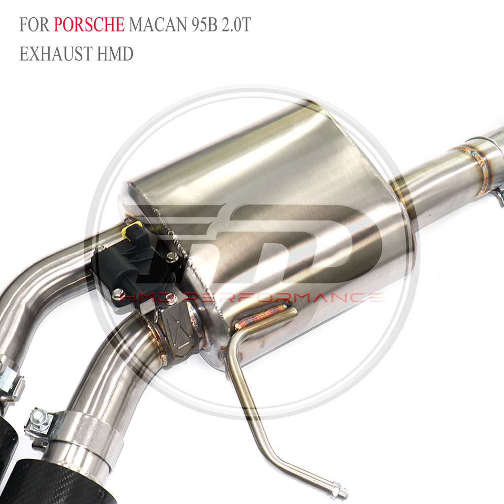 Porsche Macan 95B 2.0T Full Set Valved Catback SUS304 Racing Grade Exhaust System - 5