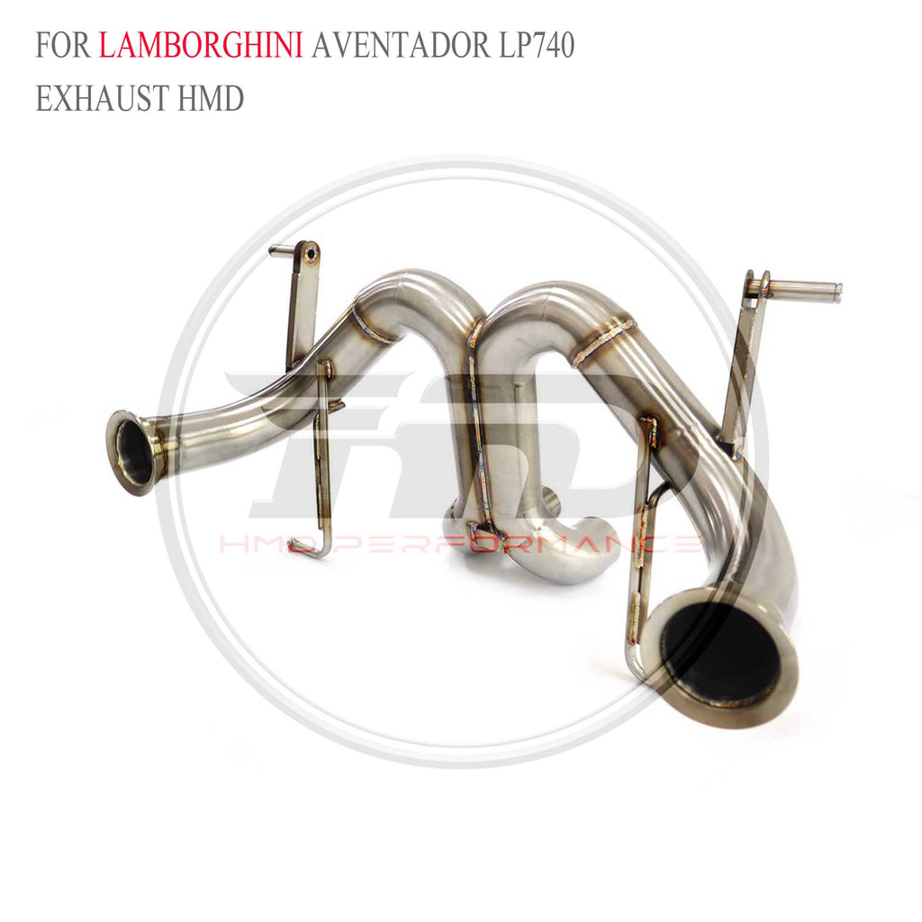 Lamborghini Aventador LP740 catback SUS304 Straight Sport Exhaust System - 5