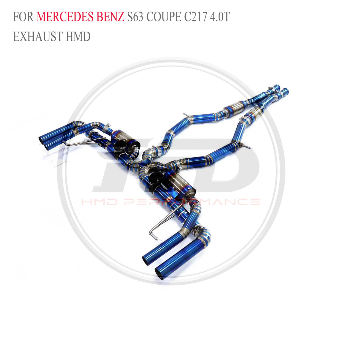 Mercedes-Benz S63 Coupe C217 4.0T catback Titanium Sport Exhaust System - 3
