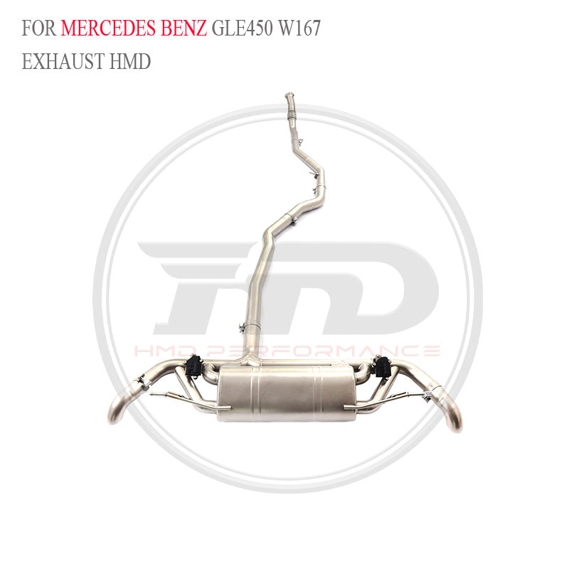 Mercedes-Benz GLE450 W167 4.0T 2023 catback SUS304 Sport Exhaust System - 4