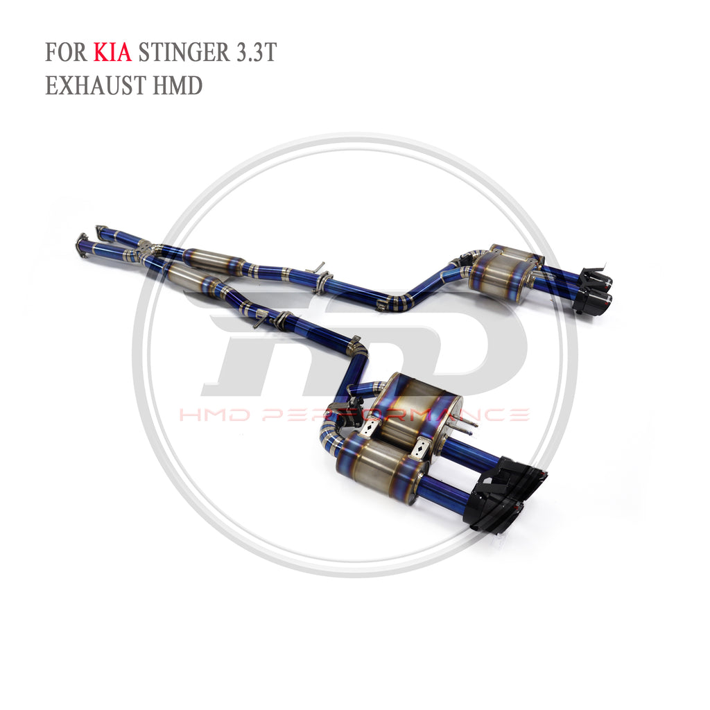 Kia Stinger 3.3T Valved Catback Titanium Racing Grade Exhaust System - 4