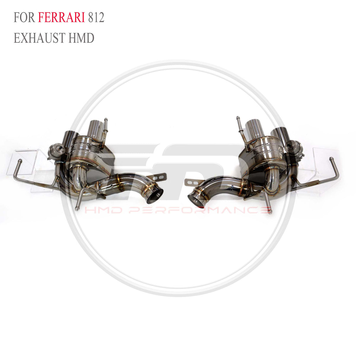 Ferrari 812 catback SUS304 Valved Sport Exhaust System - 6