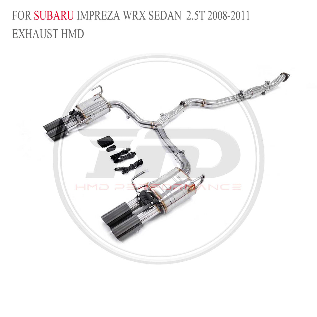 Subaru Impreza WRX Sedan 2.5T 2008-2011 catback SUS304 Sport Exhaust System - 5