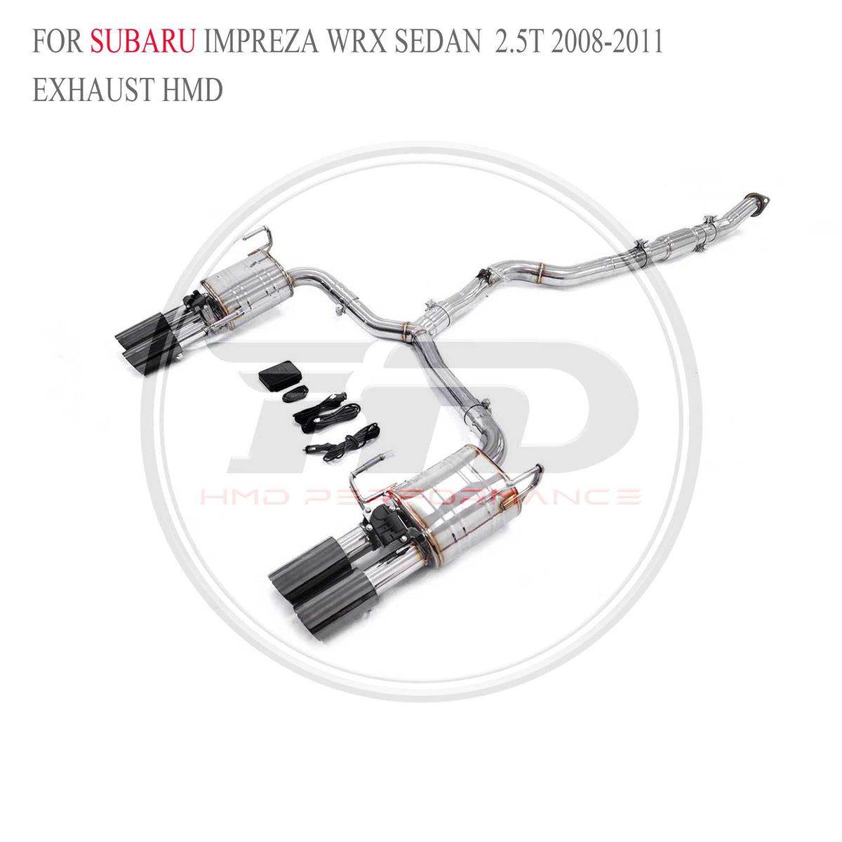Subaru Impreza WRX Sedan 2.5T 2008-2011 catback SUS304 Sport Exhaust System - 5