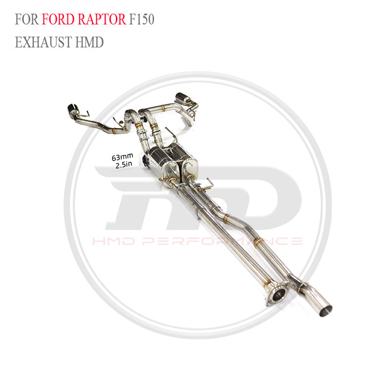 Ford Raptor F150 3.5T catback SUS304 Valved Sport Exhaust System - 2
