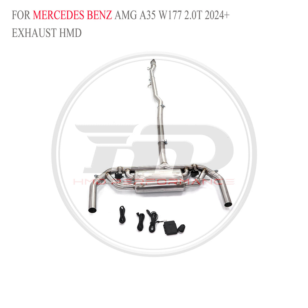 Mercedes-Benz AMG A35 W177 2.0T 2024 catback SUS304 Sport Exhaust System - 6