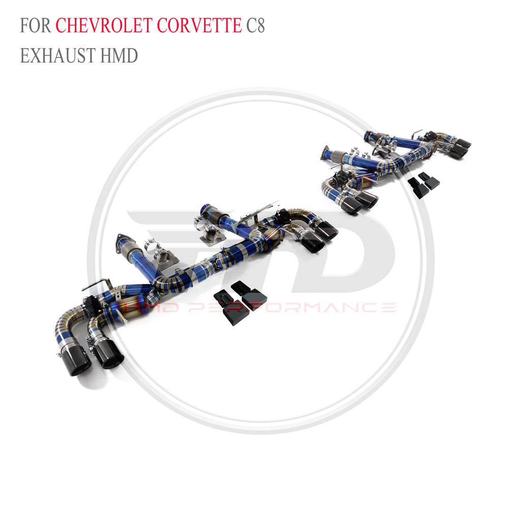 Corvette C8 Valved Axle-Back Titanium Racing Grade Exhaust System - 3