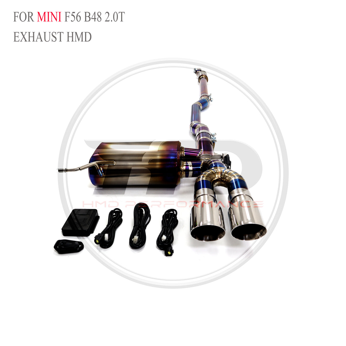 MINI F56 B48 2.0T catback Titanium Sport Exhaust System - 5