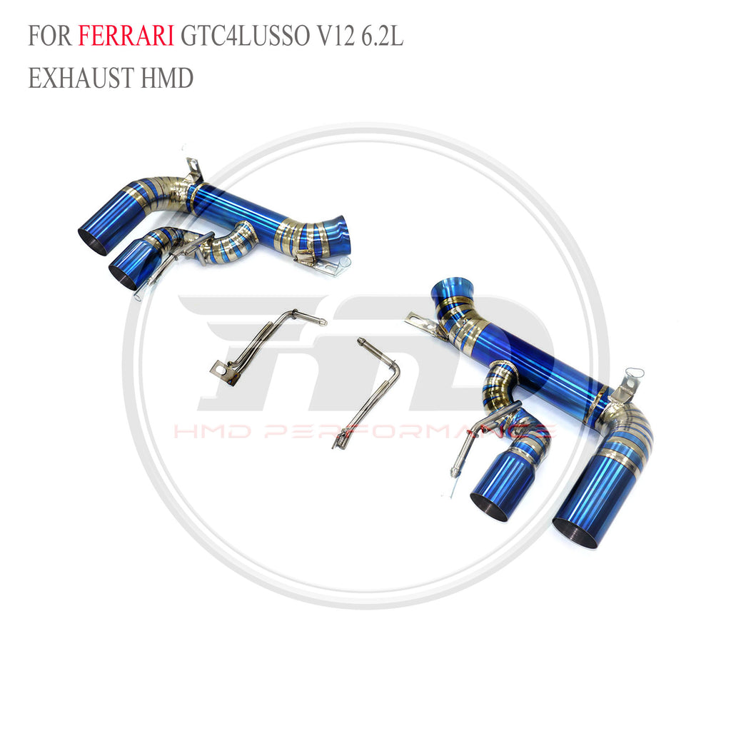 Ferrari GTC4Lusso V12 6.2L Straight Axle-Back Titanium Racing Grade Exhaust System - 6