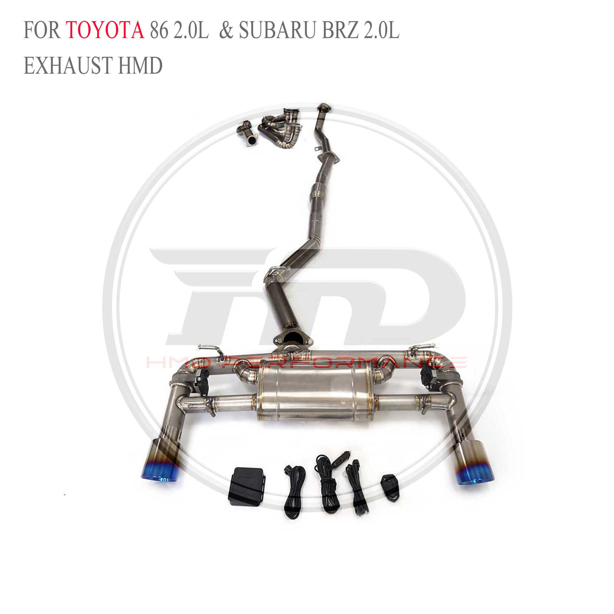 Toyota 86 2.0L & BRZ 2.0L catback Titanium Racing Grade Exhaust System - 5