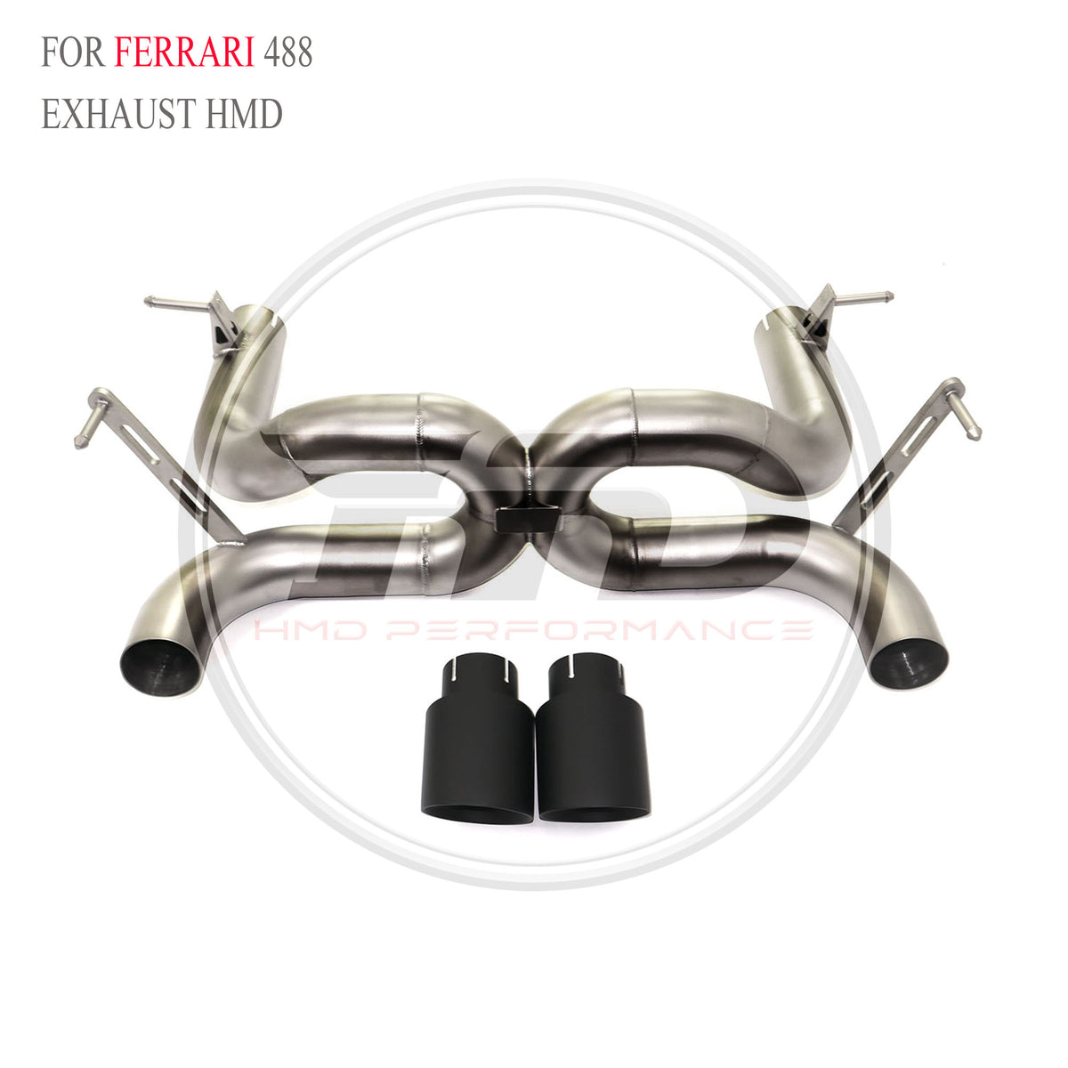 Ferrari 488 catback Straight Sport Exhaust System - 5