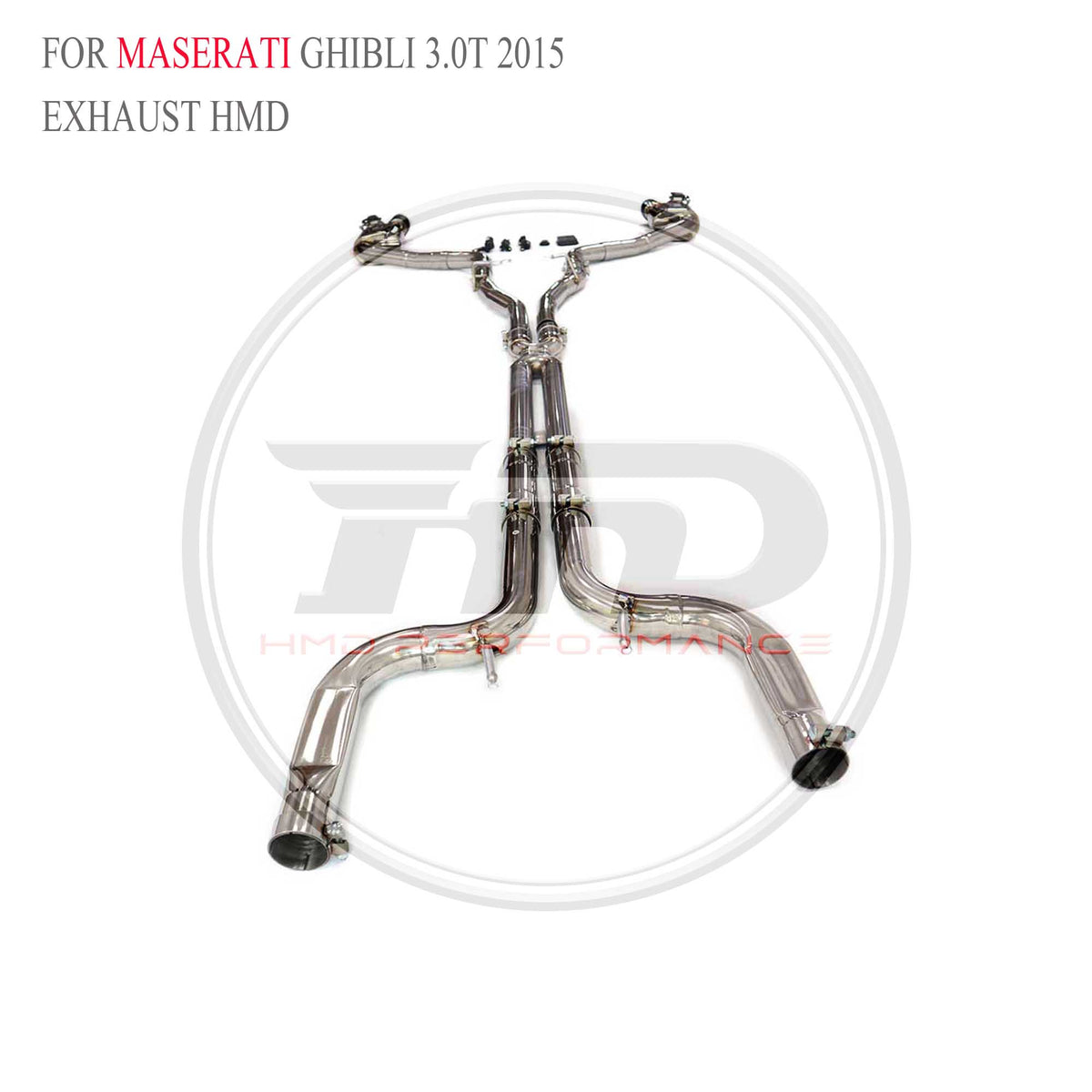 Maserati Ghibli 3.0T 2015 catback SUS304 Sport Exhaust System - 5