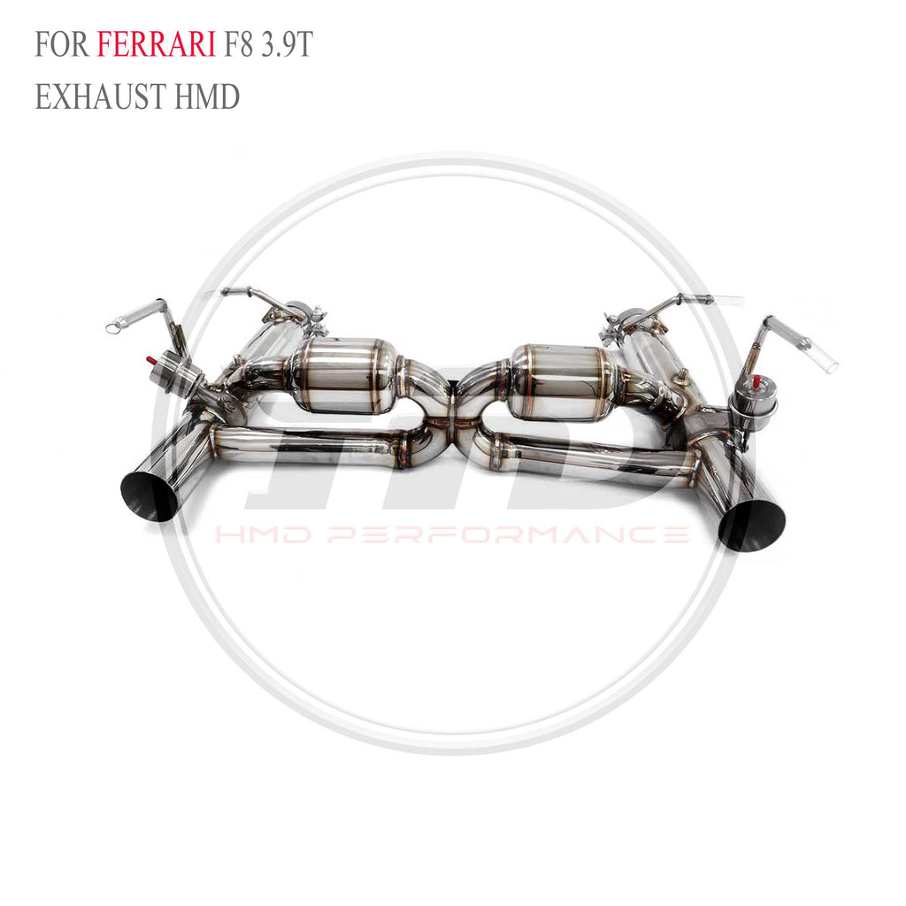 Ferrari f8 3.9T Valved Catback SUS304 Racing Grade Exhaust System - 6