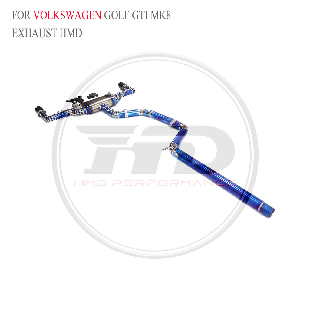 Volkswagen Golf GTI MK8 Valved Catback Titanium Racing Grade Exhaust System - 6