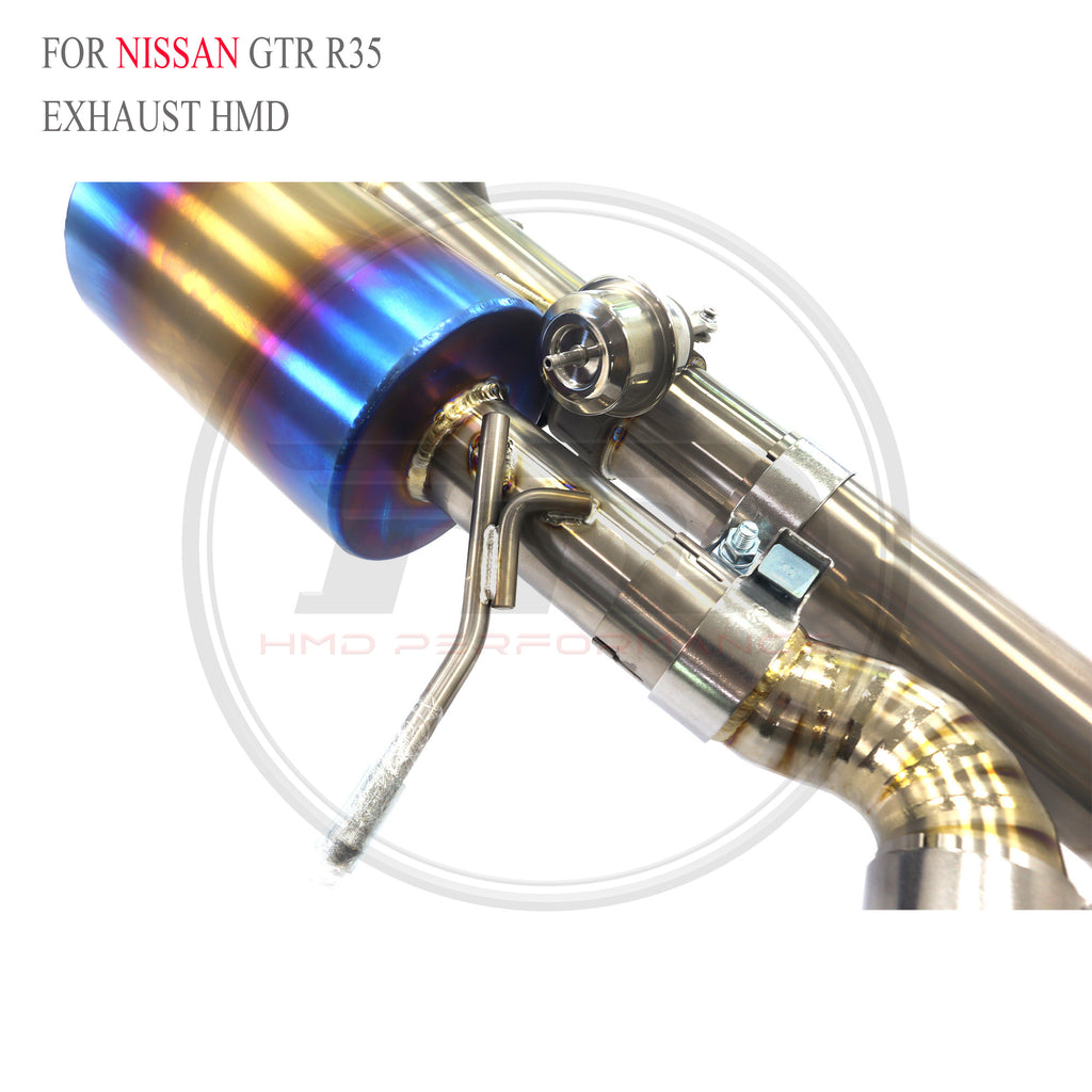 Nissan GTR R35 Valved Catback Titanium Racing Grade Exhaust System - 3