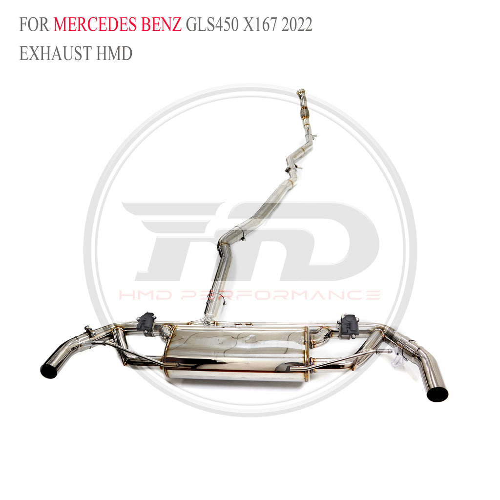 Mercedes-Benz GLS450 X167 2022 catback SUS304 Sport Exhaust System - 4