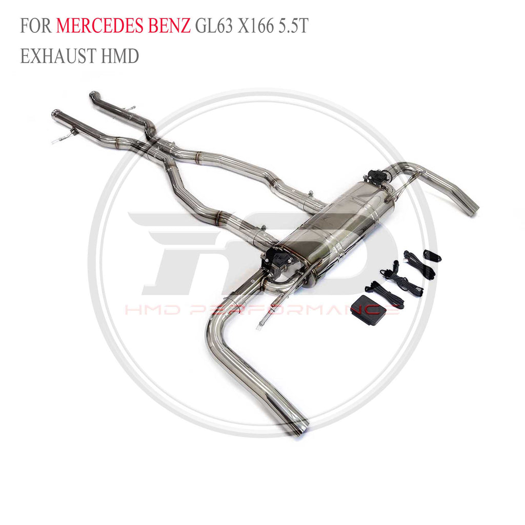 Mercedes-Benz GL63 X166 5.5T catback SUS304 Racing Grade Exhaust System - 6